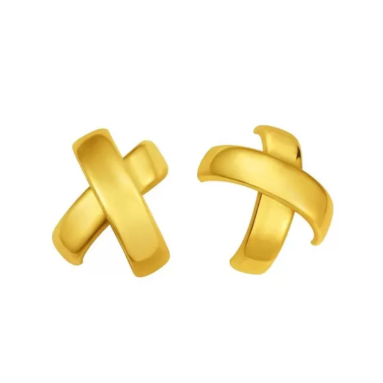 916 Gold Axis Earrings^Lee Hwa Jewellery Shop