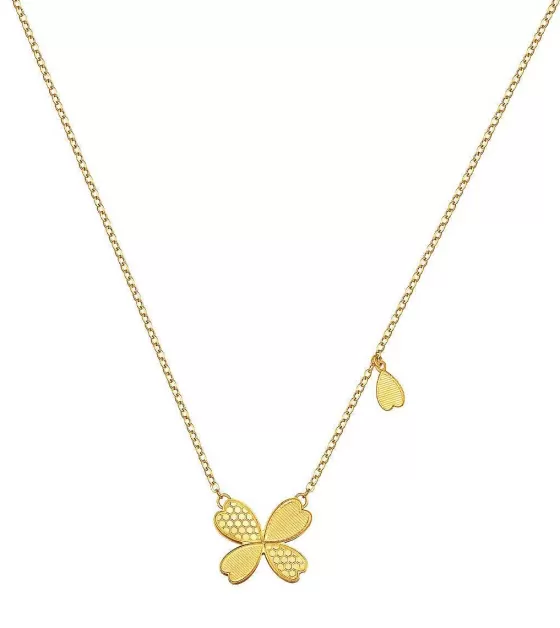 916 Gold Clover Necklace^Lee Hwa Jewellery Store