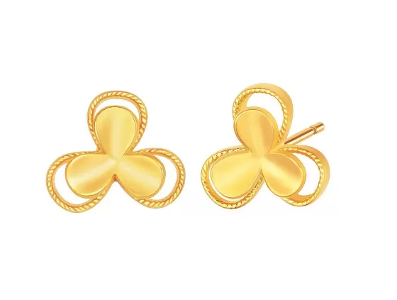 916 Gold Earrings^Lee Hwa Jewellery Store