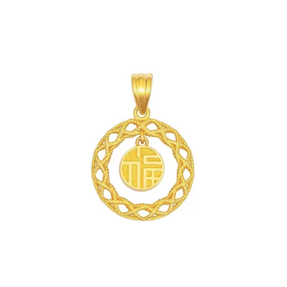 916 Gold Fu Pendant^Lee Hwa Jewellery Sale