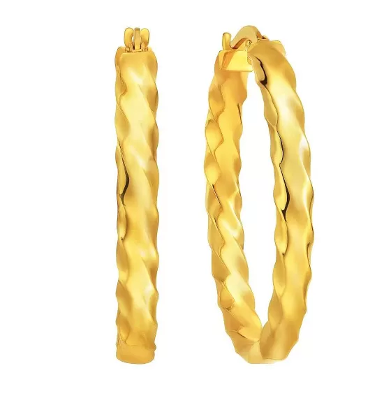 916 Gold Hoop Earrings^Lee Hwa Jewellery Cheap