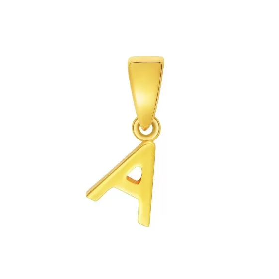 916 Gold Initials 'A' Pendant^Lee Hwa Jewellery Outlet