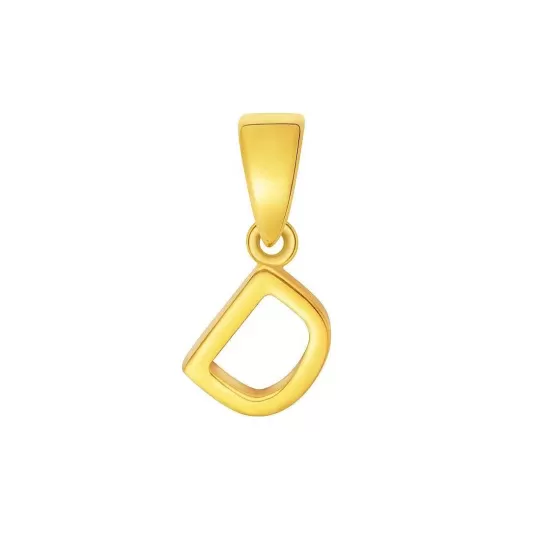 916 Gold Initials 'D' Pendant^Lee Hwa Jewellery Discount