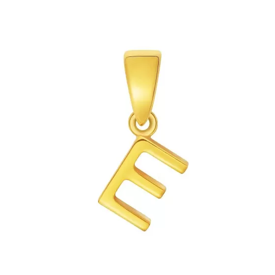 916 Gold Initials 'E' Pendant^Lee Hwa Jewellery Outlet