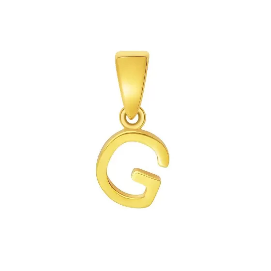 916 Gold Initials 'G' Pendant^Lee Hwa Jewellery Discount