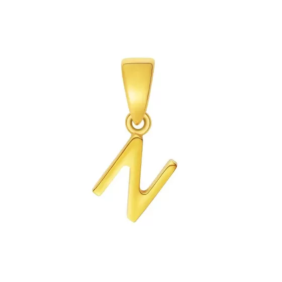 916 Gold Initials 'N' Pendant^Lee Hwa Jewellery Best