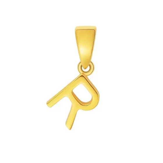 916 Gold Initials 'R' Pendant^Lee Hwa Jewellery Hot