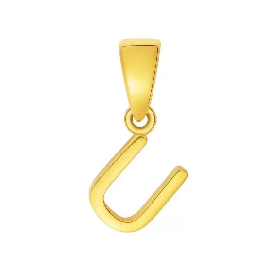 916 Gold Initials 'U' Pendant^Lee Hwa Jewellery Flash Sale