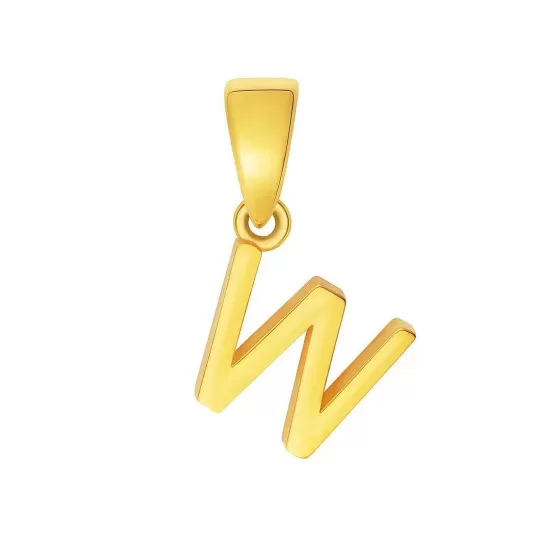 916 Gold Initials 'W' Pendant^Lee Hwa Jewellery Hot