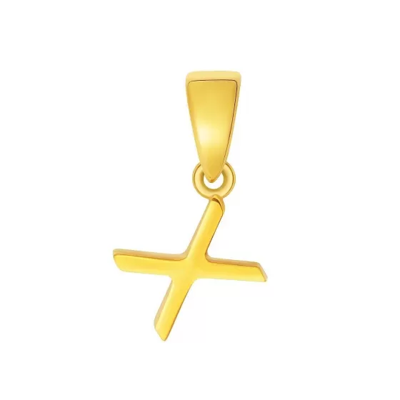 916 Gold Initials 'X' Pendant^Lee Hwa Jewellery Cheap