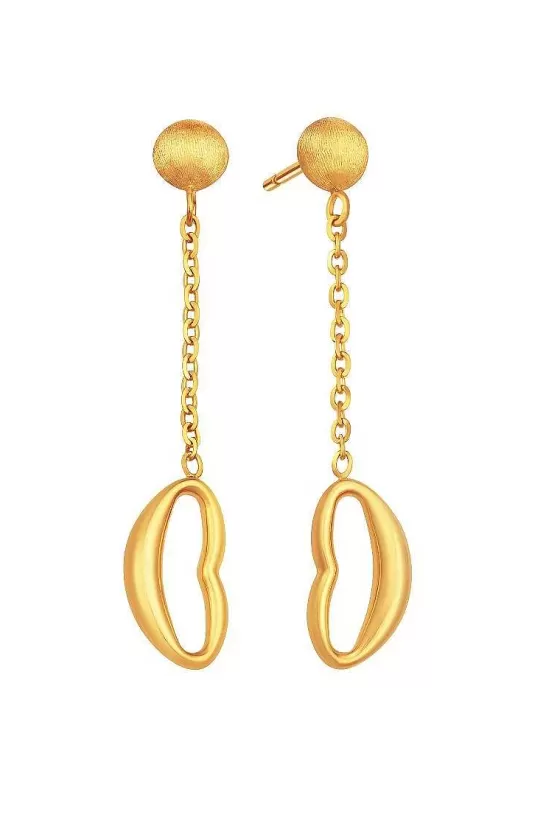 916 Gold Kiss Earrings^Lee Hwa Jewellery New