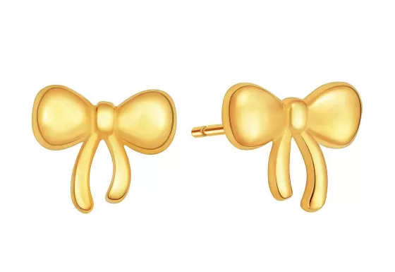 916 Gold Ribbon Earrings^Lee Hwa Jewellery Best Sale