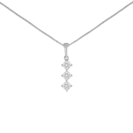 Cascade Trilogy Diamond Pendant^Lee Hwa Jewellery Store