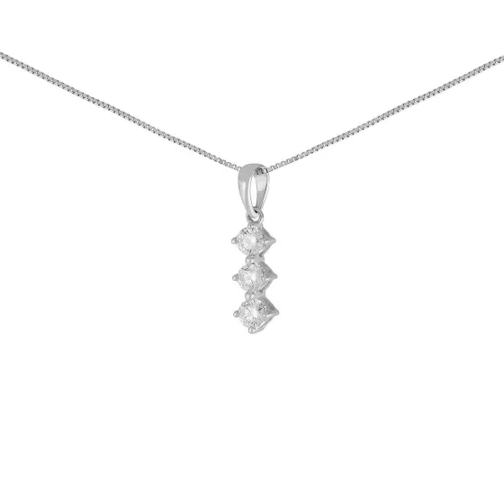 Cascade Trilogy Diamond Pendant^Lee Hwa Jewellery Store