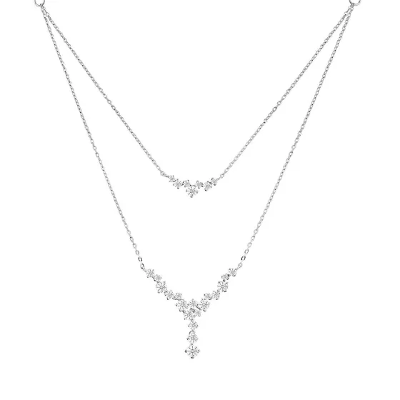 Cheri Dual Layer Diamond Necklace^Lee Hwa Jewellery Online