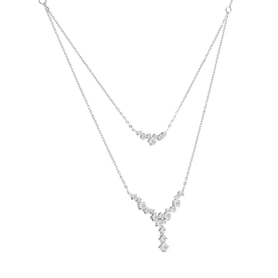 Cheri Dual Layer Diamond Necklace^Lee Hwa Jewellery Online