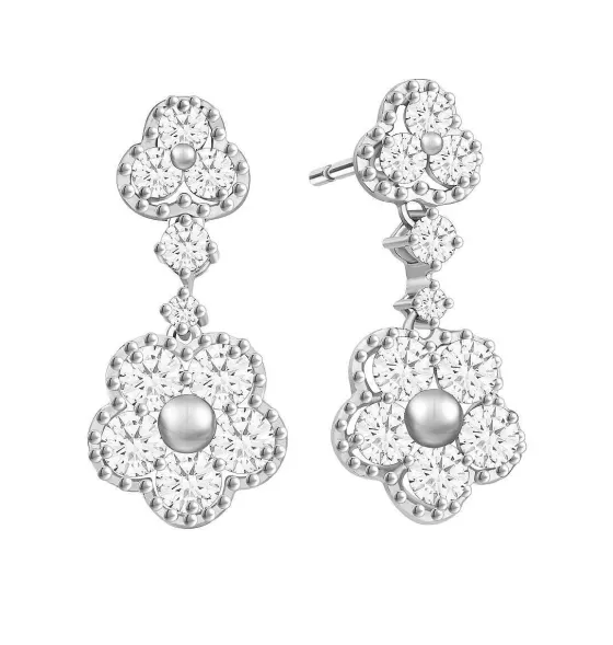 Cheri Floral Diamond Earrings^Lee Hwa Jewellery Fashion