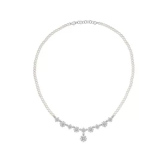 Cheri Pearl Diamond Necklace^Lee Hwa Jewellery Best