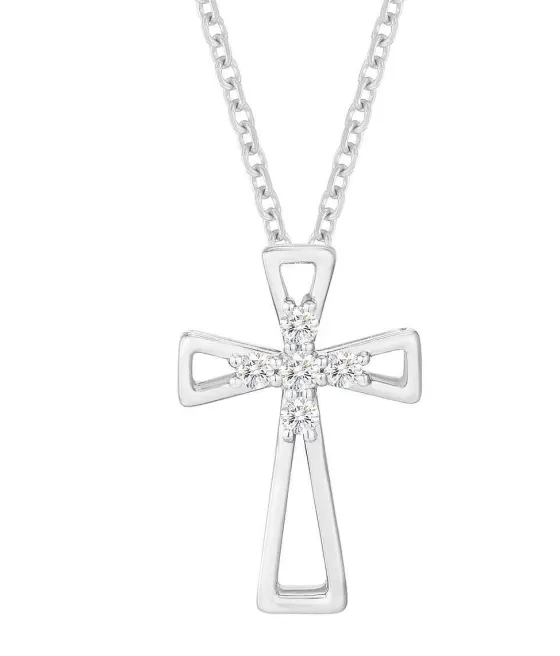 Classic Cross Diamond Pendant^Lee Hwa Jewellery Shop