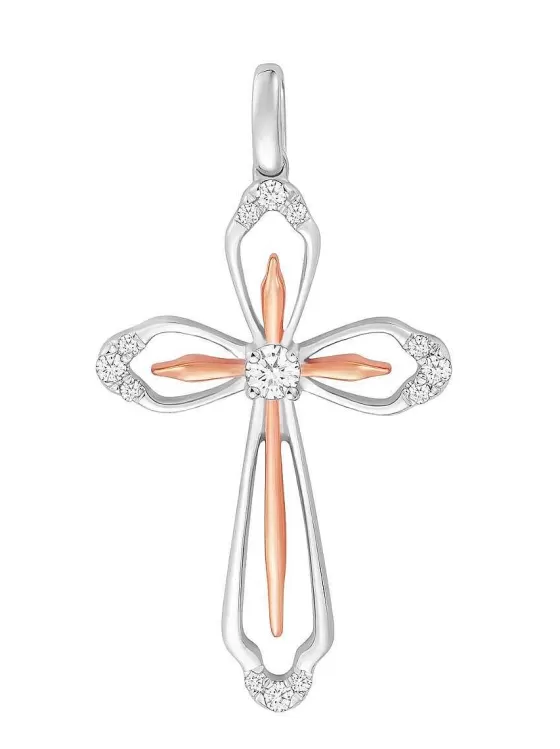 Classic Cross Diamond Pendant^Lee Hwa Jewellery Fashion