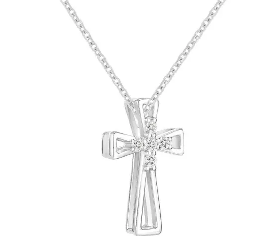 Classic Cross Diamond Pendant^Lee Hwa Jewellery Shop