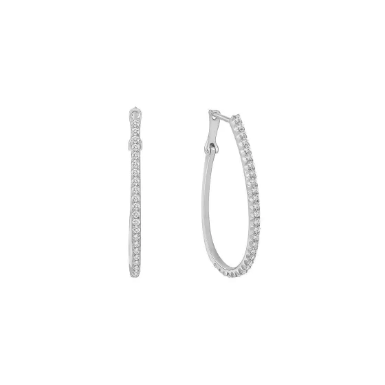 Classic Diamond Hoop Earrings^Lee Hwa Jewellery Hot