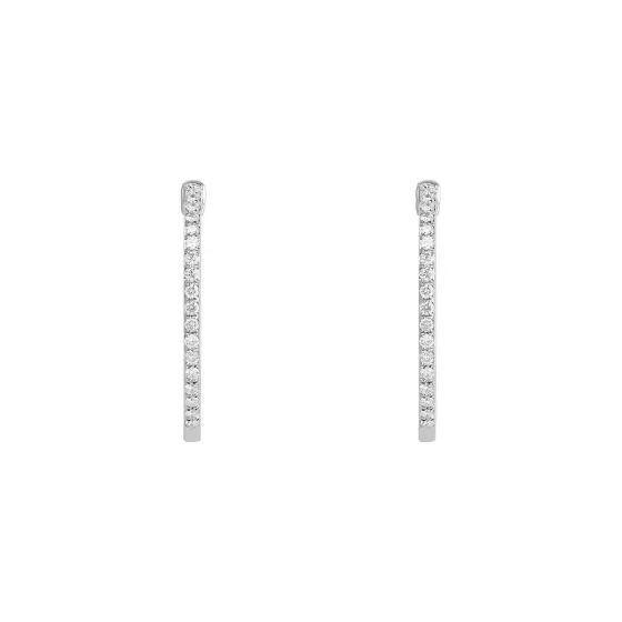 Classic Diamond Hoop Earrings^Lee Hwa Jewellery Best Sale