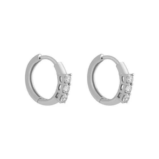 Classic Diamond Huggies Hoop Earrings^Lee Hwa Jewellery Discount