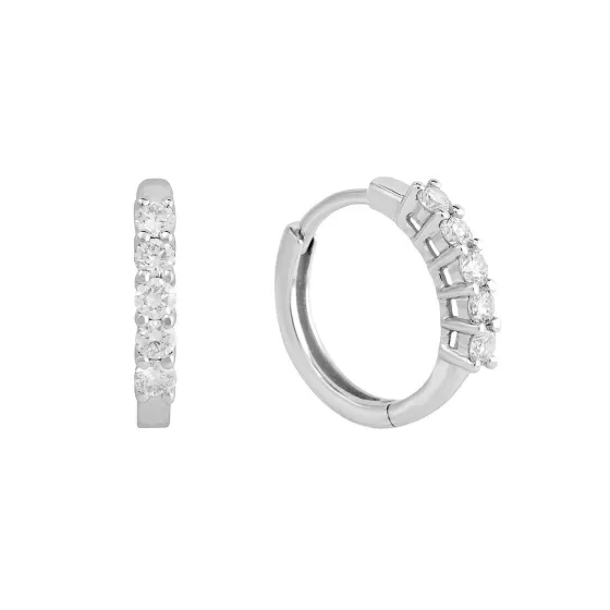 Classic Diamond Huggies Hoop Earrings^Lee Hwa Jewellery Cheap