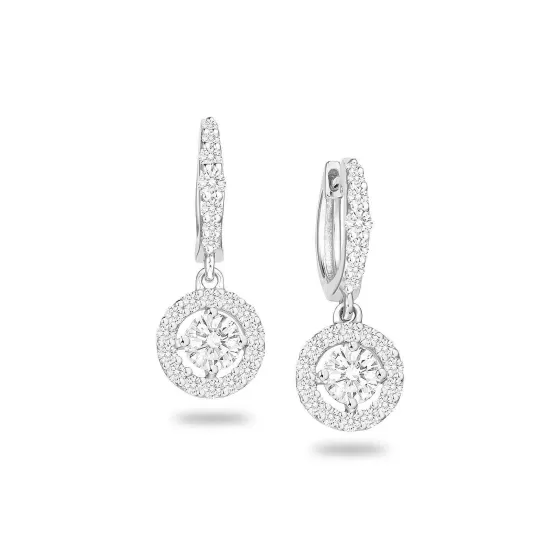 De Beers Forevermark Halo Diamond Earrings^Lee Hwa Jewellery Online