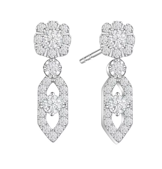 Destin E Art Nouveau Diamond Earrings^Lee Hwa Jewellery Outlet