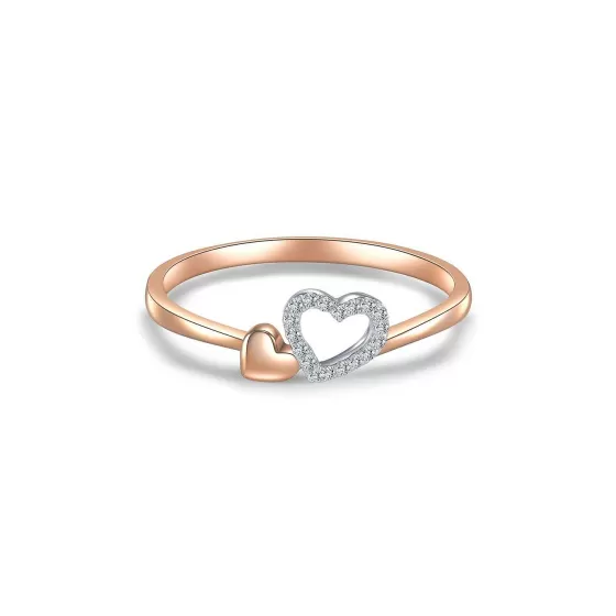 Double Heart Diamond Ring^Lee Hwa Jewellery Discount