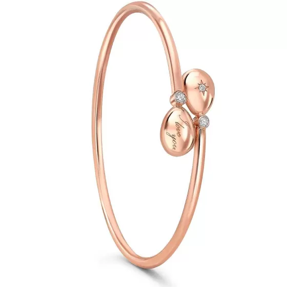 Faberg Essence Rose Gold I Love You Crossover Bangle^Lee Hwa Jewellery Fashion