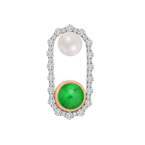 Jade Diamond Pearl Pendant^Lee Hwa Jewellery Sale