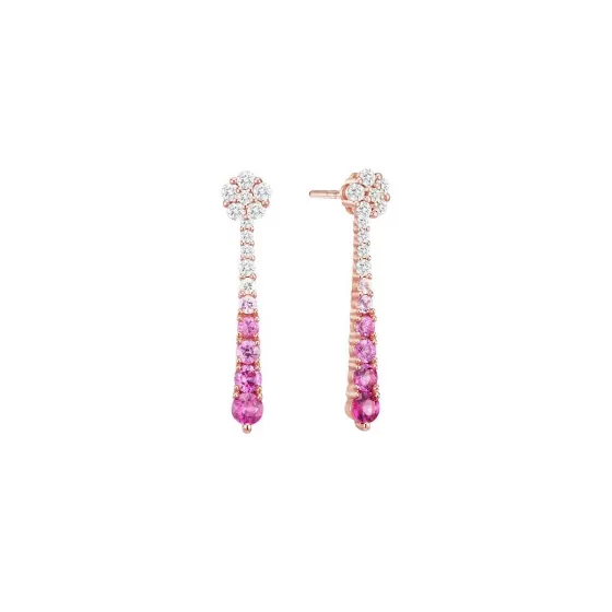 Luxurion Pink Sapphire Diamond Earrings^Lee Hwa Jewellery Outlet