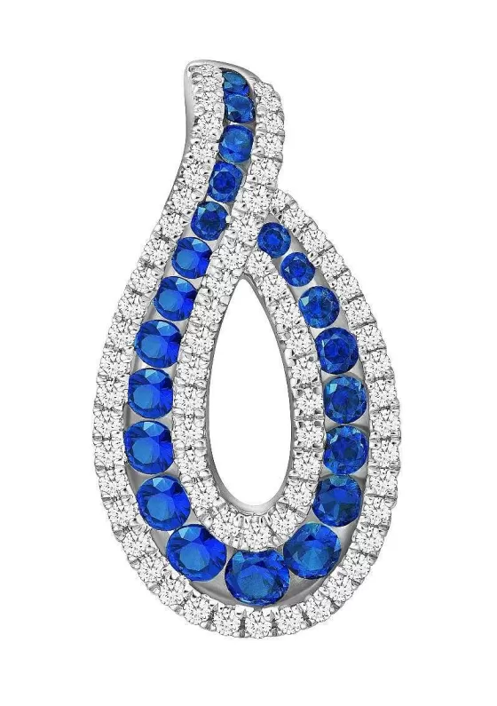 Luxurion Sapphire Diamond Twist Pendant^Lee Hwa Jewellery Flash Sale