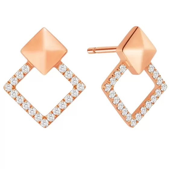 Modern Classic Diamond Earrings^Lee Hwa Jewellery New