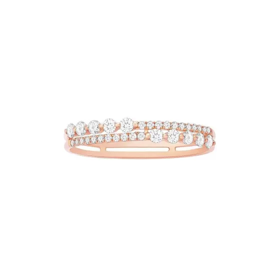 Modern Classic Dual Layer Diamond Ring^Lee Hwa Jewellery Fashion