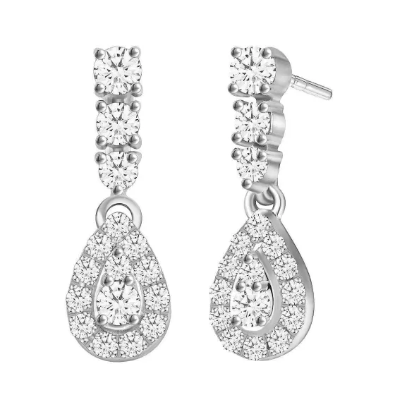 Modern Classic Teardrop Diamond Earrings^Lee Hwa Jewellery Sale