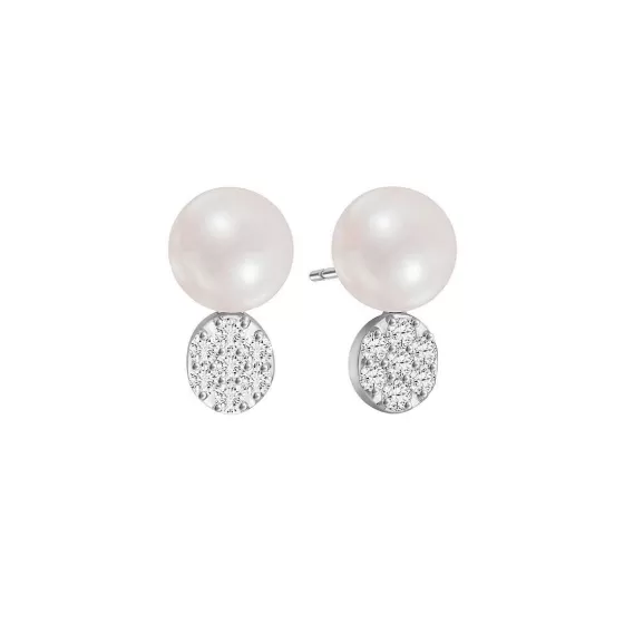 Nacre Diamond Pearl Earrings^Lee Hwa Jewellery Store