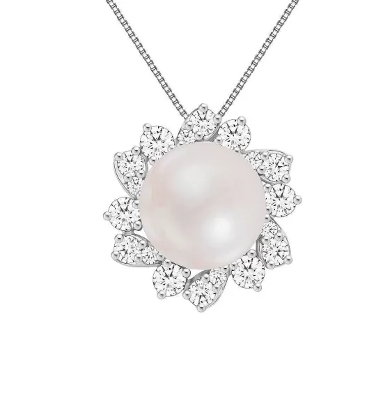 Nacre Pearl Diamond Pendant^Lee Hwa Jewellery Best