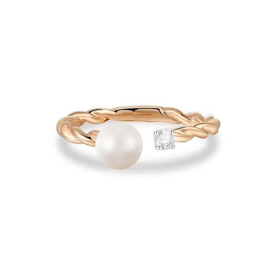 Nacre Pearl Diamond Ring^Lee Hwa Jewellery New