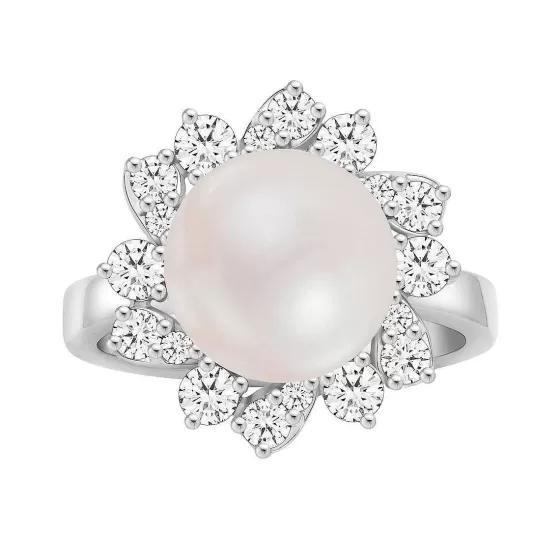 Nacre Pearl Diamond Ring^Lee Hwa Jewellery Shop