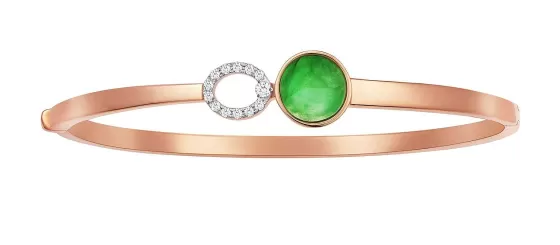 Nouveau Jade Diamond Bangle^Lee Hwa Jewellery Flash Sale