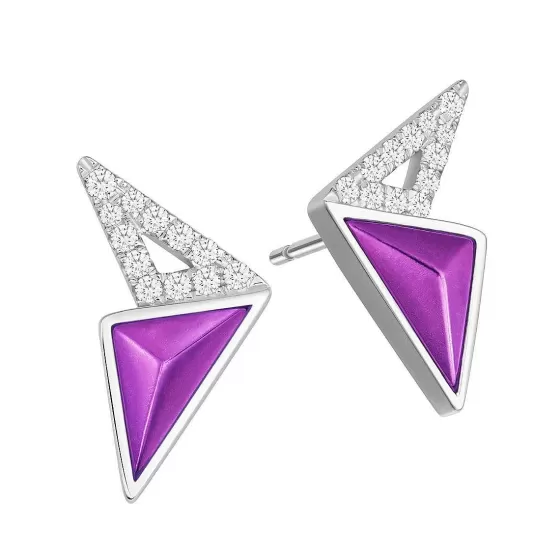 Purple Gold Diamond Earrings^Lee Hwa Jewellery Best Sale