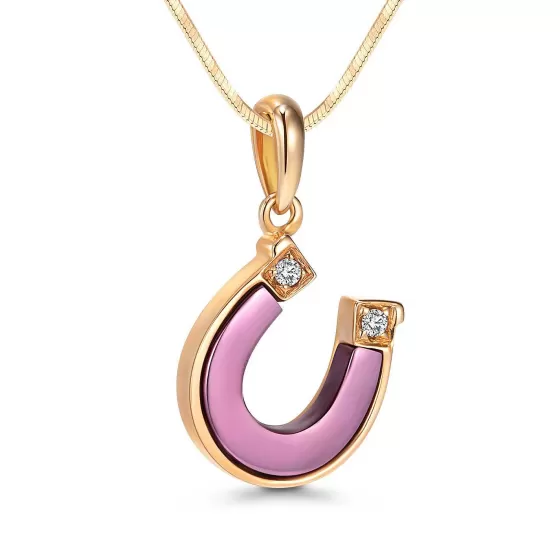 Purple Gold Diamond Pendant^Lee Hwa Jewellery Store