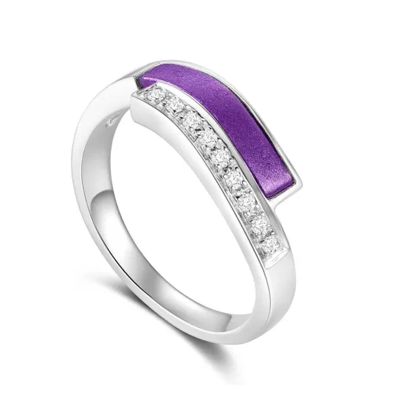 Purple Gold Diamond Ring^Lee Hwa Jewellery Shop