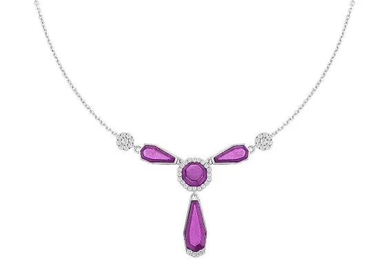 Purple Gold Enthral Diamond Necklace^Lee Hwa Jewellery Best Sale