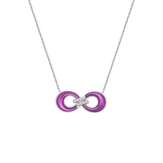 Purple Gold Infinity Diamond Necklace^Lee Hwa Jewellery Store