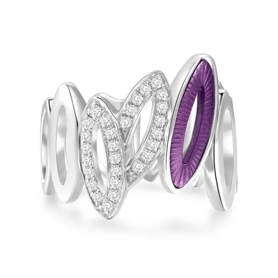 Purple Gold Motif Diamond Ring^Lee Hwa Jewellery Cheap